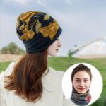 Hijab Caps for Women, Floral Print Chemo Cap Slouchy Beanie Cap for Women, Head Scarf Fashion Skull Dwarf Hats Head Scarf for Women, - Image 6