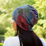 Hijab Caps for Women, Floral Print Chemo Cap Slouchy Beanie Cap for Women, Head Scarf Fashion Skull Dwarf Hats Head Scarf for Women, - Image 8