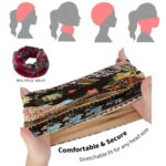 Hijab Caps for Women, Floral Print Chemo Cap Slouchy Beanie Cap for Women, Head Scarf Fashion Skull Dwarf Hats Head Scarf for Women, - Image 10