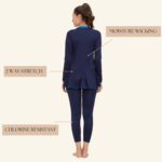 LIMEE Women’s Swimming Costume – Full Coverage Long Sleeve Modest Swimwear, Plus Size Friendly Swim Dress, Front Zip, Quick Dry Fabric for Beach & Pool - Image 4