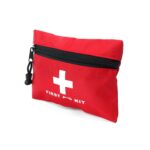 PAXLamb Red First Aid Bag Empty, First Aid Kit Empty First Aid Pouch Small Mini Waterproof for First Aid Kits Pack Emergency Hiking Backpacking Camping Travel Car Cycling (Bag Only) - Image 3