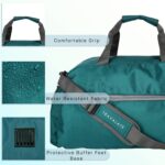 Travalate Polyester 45 L Multi Pocket Ultra Light Travel Duffle Bag Organizer for Men and Women (Turquoise Blue, 20 X 18 X 11 Inch) - Image 6