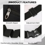 Kraptick Waist Bag | Fanny Pack & Crossbody Bag for Travel, Running, Hiking & Gym | Waterproof & Lightweight Belt Bag | Adjustable Money Belt & Waist Pouch for Men & Women |(MFP1449) - Image 5