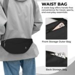 Kraptick Waist Bag | Fanny Pack & Crossbody Bag for Travel, Running, Hiking & Gym | Waterproof & Lightweight Belt Bag | Adjustable Money Belt & Waist Pouch for Men & Women |(MFP1449) - Image 7