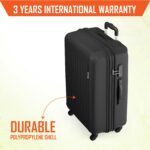 Safari Genius Alley Set of 3 (Cabin + Medium + Large) Trolley Bags, Hard Case Polypropylene, 4 Wheels, 360 Degree Wheeling Luggage, Suitcase for Travel, Black - Image 3