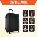 Safari Genius Alley Set of 3 (Cabin + Medium + Large) Trolley Bags, Hard Case Polypropylene, 4 Wheels, 360 Degree Wheeling Luggage, Suitcase for Travel, Black - Image 6