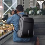FUR JADEN Anti Theft Number Lock Backpack Bag with 15.6 Inch Laptop Compartment, USB Charging Port & Organizer Pocket for Men Women Boys Girls - Image 3