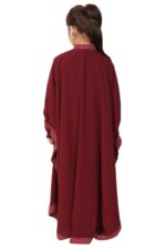 Indo Classic Kaftan Abaya For Girls Made In Nida Matte Fabric (BT-KKAF-002) - Image 6