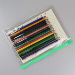 Mustar 10 pcs A5 Size Zipper File Bags, Zippered Plastic Poly Envelope, Transparent Zip PVC Pouch Document Filing Folder, Invoice Bill Zipper Bag Pencil Pouch Bag,5 Assorted - Image 4