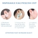 Disposable Piercing Gun, 2PCS Safety Painless Ear Piercing Gun, U-Shape with One-Handed Operation, Kit - Image 4