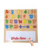 Wooden Learning Educational Board for Kids, Puzzle Toys for 3 to 6 Years Old Boys & Girls Educational Toys for Toddlers & Preschoolers, 123 (Numerical) Toys for Kids. - Image 3