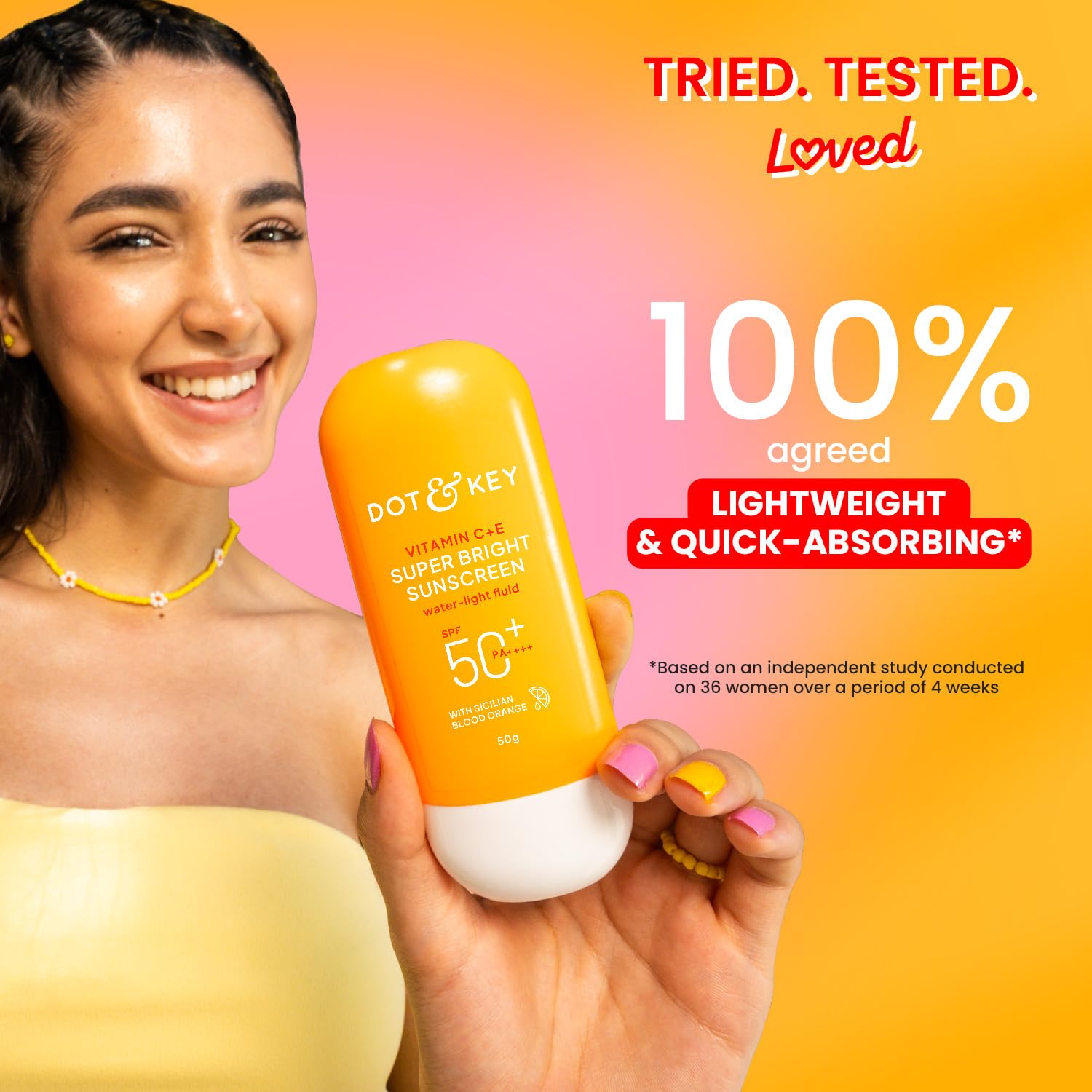 Dot & Key Vitamin C Daily Glow Essentials Skin Care Combo (Vitamin C Sunscreen SPF 50 PA+++ 50gm & Vitamin C Moisturizer 60gm)|For Glowing Skin|For Women & Men, For all skin type - Image 7