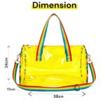 Transparent Multipurpose Utility Bag – Clear Travel & Gym Organizer with Dual Carry Handles,2 Zipper Compartments & Adjustable Shoulder Strap | Durable Double-Zip | Random Color | 1 Piece - Image 6
