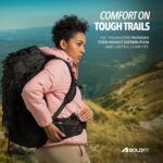 Boldfit Rucksack Bag Tourist Gear Travel Trekking, Camping, Hiking Bagpack for Men & Women Front & Top Loading - Black 70L - Image 7