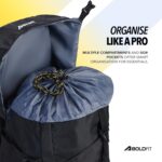 Boldfit Rucksack Bag Tourist Gear Travel Trekking, Camping, Hiking Bagpack for Men & Women Front & Top Loading - Black 70L - Image 8