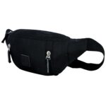Fly Fashion.in - Fashion begins here Leather World Waist Bag Travel waist Pouch Belt Sport Bag Bum Bag for Men and Women Nylon (Black) - Image 3