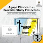 Agape Flashcards- Proverbs Study Flashcards: 100 of The Most Important Proverbs from The Bible | Pack of 100 Study Flashcards | Perfect for Memorizing Bible Verses | Made in USA | English - Image 3