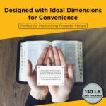 Agape Flashcards- Proverbs Study Flashcards: 100 of The Most Important Proverbs from The Bible | Pack of 100 Study Flashcards | Perfect for Memorizing Bible Verses | Made in USA | English - Image 4