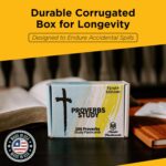 Agape Flashcards- Proverbs Study Flashcards: 100 of The Most Important Proverbs from The Bible | Pack of 100 Study Flashcards | Perfect for Memorizing Bible Verses | Made in USA | English - Image 8