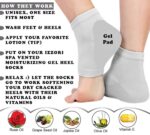2 pair Silicone Gel Heel Socks for Dry Hard Cracked Heel Repair Pad, Swelling & Pain Relief, Cushion Support, Foot Care, Ankle Protection, Plantar Fasciitis for Men and Women (Multicolor) - Image 3
