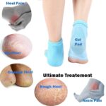 2 pair Silicone Gel Heel Socks for Dry Hard Cracked Heel Repair Pad, Swelling & Pain Relief, Cushion Support, Foot Care, Ankle Protection, Plantar Fasciitis for Men and Women (Multicolor) - Image 4