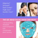Ice Face Mask Cold Face Eye Mask, Ice Pack Reduce Face Puff, Dark Circles, Gel Beads Hot Heat Cold Compress Pack, Face SPA for Woman Sleeping, Pressure, Headaches, Skin Care | (Multi Color) - Image 3