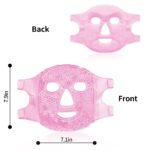 Ice Face Mask Cold Face Eye Mask, Ice Pack Reduce Face Puff, Dark Circles, Gel Beads Hot Heat Cold Compress Pack, Face SPA for Woman Sleeping, Pressure, Headaches, Skin Care | (Multi Color) - Image 6