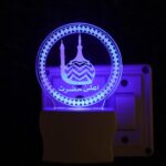 Talgo Round Islamic 3D Optical Illusion Acrylic Night Lamp, 7 Colors RGB Auto Colour Changing LED Plug and Play Night Light, Office Light, Best for Gift - Pack of 1 (SD113,Multicolour, 3 Inch) - Image 6