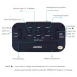 UNICRON Digital Alarm Clock with Auto Sensor, Time, Date, Temperature Display & Silent Operations | Loud Alarm for Heavy Sleepers | Desk Table Clock for Students, Bedroom, Office (Black) - Image 4