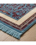 Small Soft Carpet for Dhyan, Prayer, Meditation Guest, Dining Rooms, and as a Car Seat, Sofa, Table Cover. Typically Soft Yarn or Similar Material. BCF-GREY-D2-24x24. 1 Unit. - Image 3