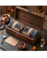 Small Soft Carpet for Dhyan, Prayer, Meditation Guest, Dining Rooms, and as a Car Seat, Sofa, Table Cover. Typically Soft Yarn or Similar Material. BCF-GREY-D2-24x24. 1 Unit. - Image 4