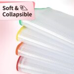 Umriox 12PCS Plastic Mesh Zipper Pouch, Zipper Bags, Letter Size/A4 Size Waterproof Document Pouch, for School Office Supplies and Travel Cosmetics Travel Accessories - Image 5