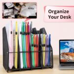 Umriox 12PCS Plastic Mesh Zipper Pouch, Zipper Bags, Letter Size/A4 Size Waterproof Document Pouch, for School Office Supplies and Travel Cosmetics Travel Accessories - Image 7