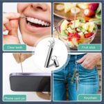 ShivAnanta 7 in 1 Dental Tools Kit Professional Stainless Steel Teeth Cleaning Kit with Case Plaque Tartar Remover Set Tooth Scraper Oral Hygiene Pick Scaler Dentist Tools for Home Use Adults - Image 7