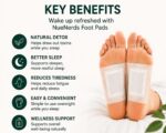 Foot patch (pack of 2) Herbal And Gentle Ingredient Detox Foot Pads, Natural Ingredients for Sleep Aid, Pain Relief, Toxin Removal with Bamboo Vinegar and Acupoint Micro-Massage Technology (20 Pics) - Image 3