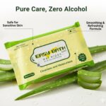Easy Bath Wipes | Extra Large 32x32 cm Wet Wipes Enriched with Aloe Vera | Gentle Skin Cleansing Bathing Wipes for Adults & Elderly | 10 Wipes Per Pack | Combo of 4 Packs (Total 40 Wipes) - Image 8