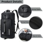 NFI essentials Hiking Bag, Travel Shoulder Backpack, Rucksack Duffle Bag with Shoe Compartment & Wet Clothes for Gym, Duffel Bag for Travelling, Camping & Trekking (46x24x24cm) - Image 4