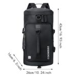 NFI essentials Hiking Bag, Travel Shoulder Backpack, Rucksack Duffle Bag with Shoe Compartment & Wet Clothes for Gym, Duffel Bag for Travelling, Camping & Trekking (46x24x24cm) - Image 5