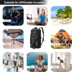 NFI essentials Hiking Bag, Travel Shoulder Backpack, Rucksack Duffle Bag with Shoe Compartment & Wet Clothes for Gym, Duffel Bag for Travelling, Camping & Trekking (46x24x24cm) - Image 8