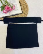 Babussalam Plain Nosepiece Hijab for Muslim Girls Women Short Hijab Nose Patti Arabian Face Veil Niqab Black Canvas Fabric - Image 5