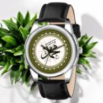 Analog Round Islamic Muslim Dial Muhammad Design Stylish Strap Classic Design Fancy Wrist Watch for Men and Boys, Pack of 1 - MUHAMMAD-J16-SIL - Image 4