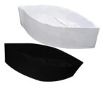 2 Pcs Black & White Islamic Hat Men Egyptian Kufi Kofi Koofi Fabric Mens Headwear Topi Imam El Shaarawy Cap Plain Prayer Muslim Egypt Arab Arabian Islam Mens Sha'rawi Worship Soft Comfortable - - Image 2