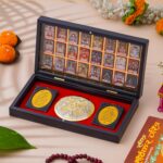 24K Gold Plated Religious Frame Photo Frame with Charan Paduka Return Gifts for Home Puja Office (24 Tirthankar) - Image 2