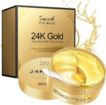 24k Gold Under Eye Patches (60 PCS) eye mask, Collagen Skin Care Products, Eye Patches for Puffy Eyes masks for dark circles, Wrinkles and puffiness, Revitalises and Refreshes Your Skin - Image 2