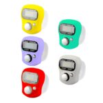 5 Pcs Mini Hand Tally Counter Finger Ring Digital Counter – Electronic Counting Machine for Mantra Jap, Cricket Umpire, Sports, Meditation & Daily Use (Random Color) - Image 2