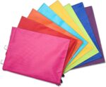 A3 Large Size Document Zip Bag/Pouch 12 INCH X 18 INCH - Multicolour (Pack of 5) - Image 2