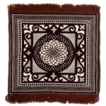 AAZEEM Velvet Aasan Mat | Meditation Prayer Carpet Mat | Brown, 60 cm x 60 cm - Image 2