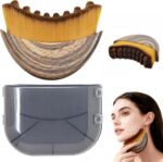 ALINCOLN Lymphatic Brush Guasha | Face Sculpting Tool for De-Puffing, Jawline Definition & Skin Firming | Soft Bristle Facial Lymphatic Drainage Brush for Massage & Skincare Use - Image 2