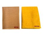 Achleshwar Combo Woolen Aasan - Premium Handcrafted Prayer & Meditation Mat Soft Comfortable | Brown & Yellow | 23x30 Inch - Image 2