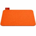 Achleshwar Woolen Pooja Asana | Handcrafted Meditation & Prayer Mat | Soft, Comfortable & Insulated from Ground | Orange | 23x27 Inch - Image 2